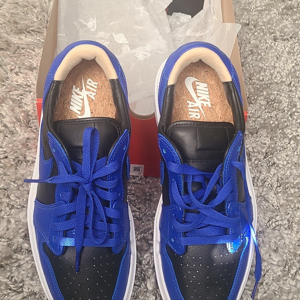 Jordan Womens Sneakers in Black and Blue